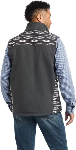Vista 2 de Ariat Men's Vernon 2.0 Chimayo Softshell Vest, Charcoal