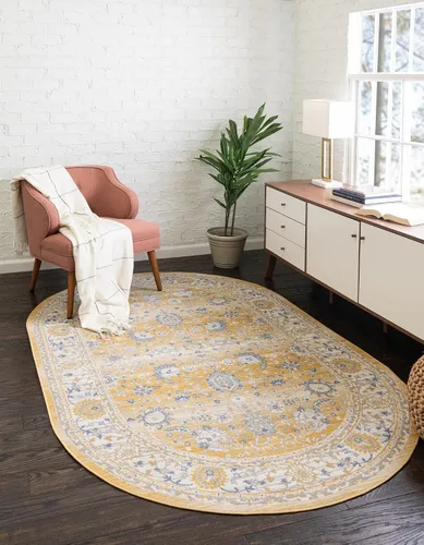 Vista 27 de Unique Loom Whitney Collection - Alfombra tradicional con borde (7 pies x 7 pies octagonal, gris nube)