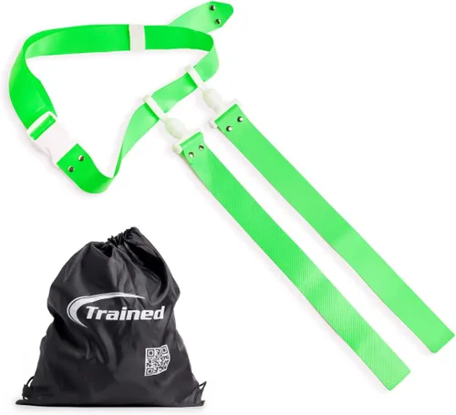 Vista 13 de Trained Cinturones de fútbol con bandera de hombre, juego de fútbol con bandera ajustable para equipos deportivos, entrenamiento y competencia