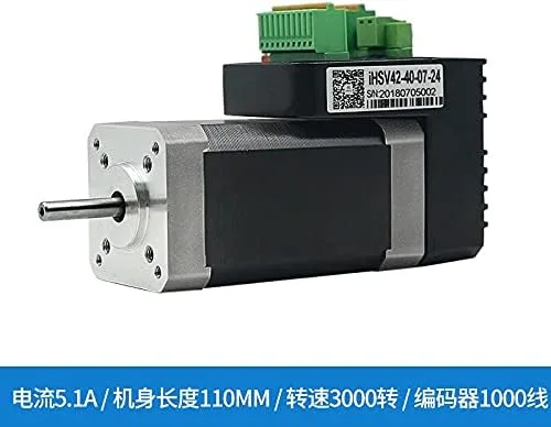Vista 2 de 78W 4000rpm 17 0.185Nm integrado servo motor 24VDC JMC iHSV42-40-07-24