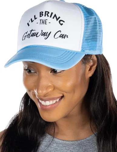 Vista 5 de Funky Junque Gorra de béisbol de malla para mujer, para despedida de soltera