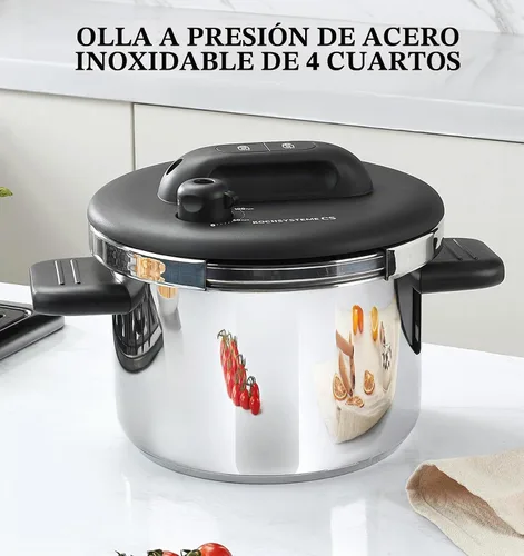 Vista 9 de KOCH SYSTEME CS Olla a presión de acero inoxidable 4.2QT, Olla de Presion