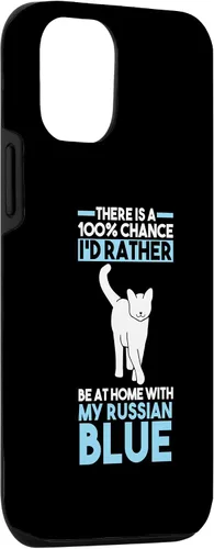 Vista 3 de Funda azul rusa para iPhone 15 Cat