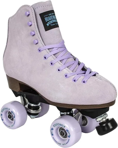 Vista 8 de Sure-Grip Boardwalk - Patines de ruedas unisex para exteriores con botas de cuero retro y ruedas 82A