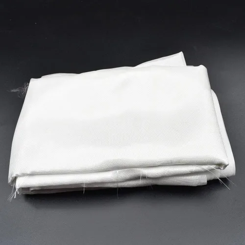 Vista 3 de MTYIQS Paño de fibra de vidrio Tejido liso Tela de fibra de vidrio 0.85oz 0.001 in Fibra de vidrio Mat Material Roll Tela tejida blanca para placa