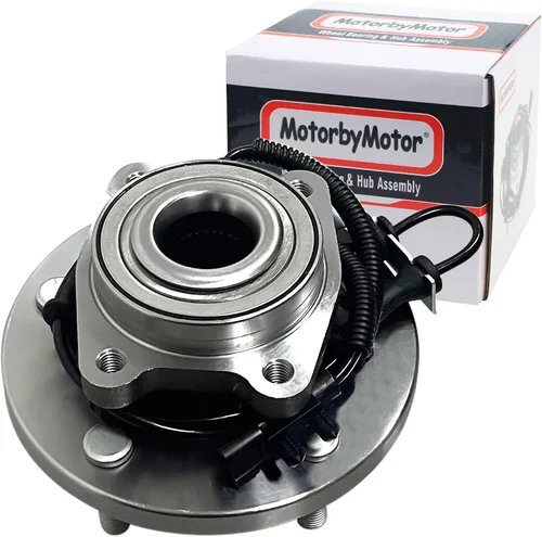 Vista 16 de MotorbyMotor 513188 Cojinete de rueda delantera y conjunto de cubo de 6 orejetas con ABS compatible con Chevy Trailblazer SSR, GMC Envoy, Buick