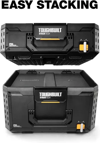Vista 3 de ToughBuilt StackTech XL Stackable Tool Box with Lock and Removable Tray