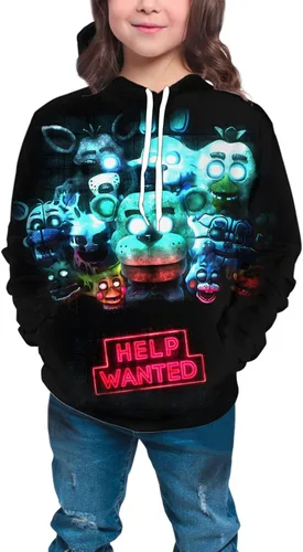 Vista 4 de BLYLUXU Youth Hoodie Boys and Girls 3D Printed Pullover Sweatshirt Kids Cartoon Game Sport Hoodie