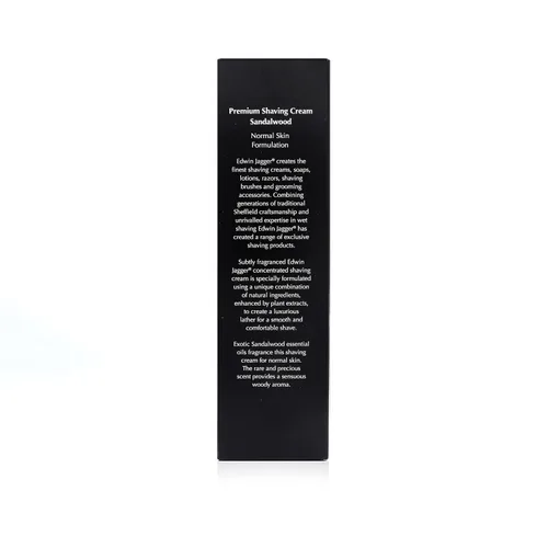 Vista 6 de Edwin Jagger Crema de afeitar 99.9% natural premium, tubo de 2.5 fl oz - sándalo, 2.5 onzas
