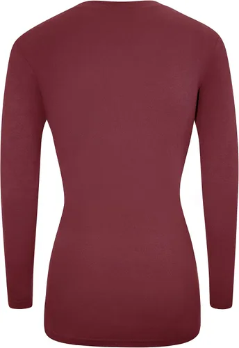 Vista 3 de Natural Uniforms Camiseta de manga larga con cuello en V para mujer, paquete de 3