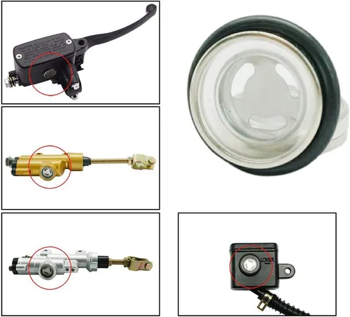 Vista 3 de 2 Sets 0.709 in lente lente vista kit reparación motocicleta freno delantero trasero embrague cilindro maestro