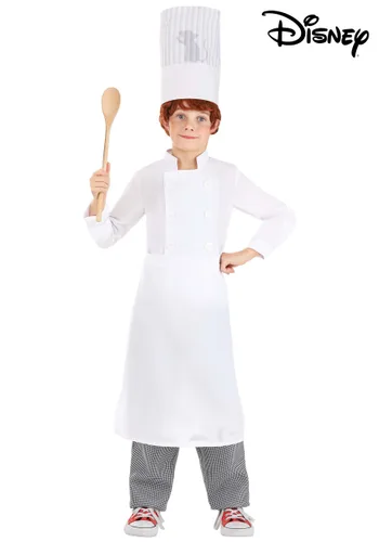 Vista 5 de Disfraz Infantil de Alfredo Linguini de Ratatouille de Disney y Pixar con Sombrero Iluminado Multicolor