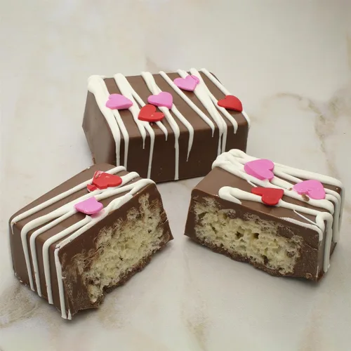 Vista 5 de CybrTrayd Molde para dulces de chocolate – Barra rectangular lisa Krisp Treat – 4 cavidades 3" x 2-5/16" x 1-1/8" – Para dulces, galletas