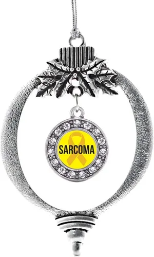Vista 71 de Inspired Silver - Adorno con dije de cara de carlino - Adornos navideños de círculo de plata con joyas de circonita cúbica