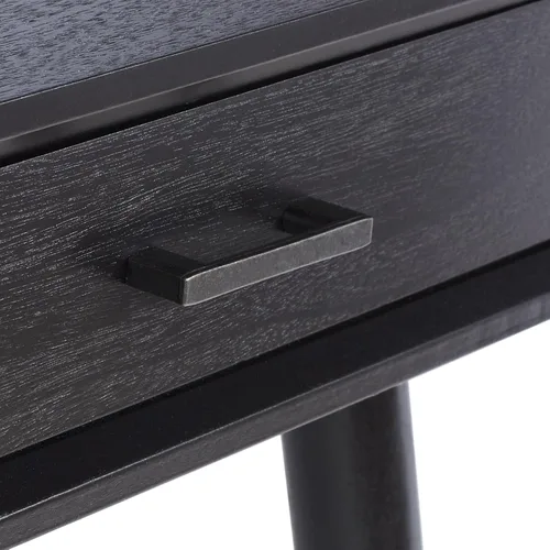 Vista 5 de SAFAVIEH Home Collection O'Dwyer Mid-Century - Escritorio retro negro con 2 cajones