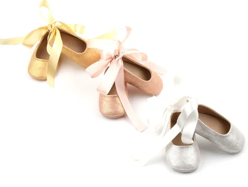 Vista 5 de Zapatos de Bailarina Sparkle para Niñas Glitter Shoes in