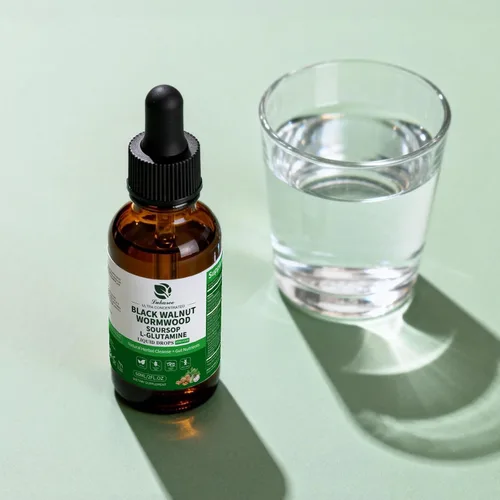 Vista 9 de Lukaree Tintura de Ajenjo Nogal Negro Clavo – Limpieza Desintoxicante Intestinal Natural para Humanos – Apoya la Salud Digestiva con L-Glutamina