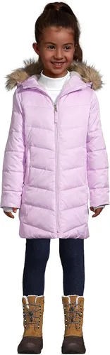 Vista 3 de Lands' End Abrigo térmico alternativo con forro polar para niñas, Nieve