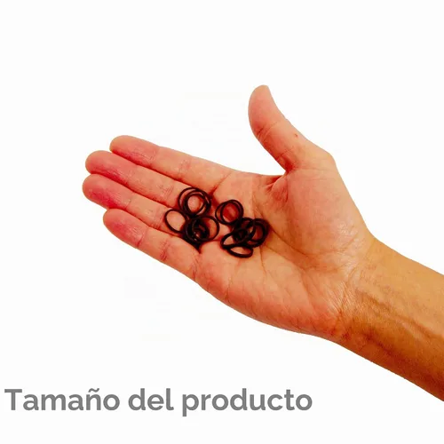 Vista 5 de 500 unidades de gomitas en contenedor de rejillas para colas de caballo y trenzas., Negro