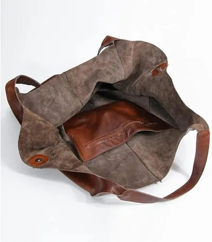 Vista 3 de Molodo Bolso de mano para mujer, de piel sintética, bolso de mano y bolso mediano, bolso hobo de diseñador para el trabajo