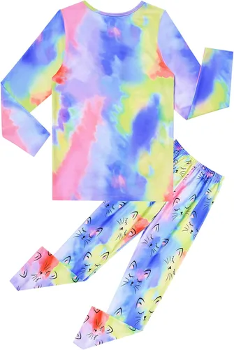 Vista 57 de QPANCY Conjunto de pijamas a juego para niñas y muñecas, pijamas de manga larga para otoño e invierno