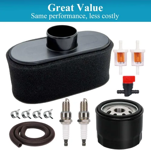 Vista 7 de HOODELL Kit de Afinación FR691V para Motor Kawasaki FR651V FR730V FS481V FS541V FS600V FS730V de Cortacésped Tractor, Reemplaza 49065-7007 Filtro