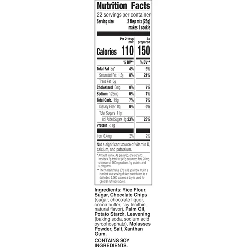 Vista 2 de Betty Crocker Mezcla de galletas con chispas de chocolate sin gluten, 19 onzas (paquete de 6)