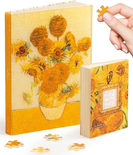 Vista 16 de PieceRelax Diario de rompecabezas 3D A5 para adultos, cubierta de plástico para libro de rompecabezas de 300 piezas (incluye cuaderno), Alphonse