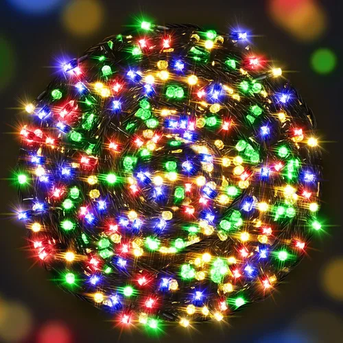 Vista 8 de AmyHomie - Luces de Navidad de blanco cálido, 32.9 m, 300 LED, enchufables, 8 modos, luces de hadas impermeables para guirnaldas, para árbol