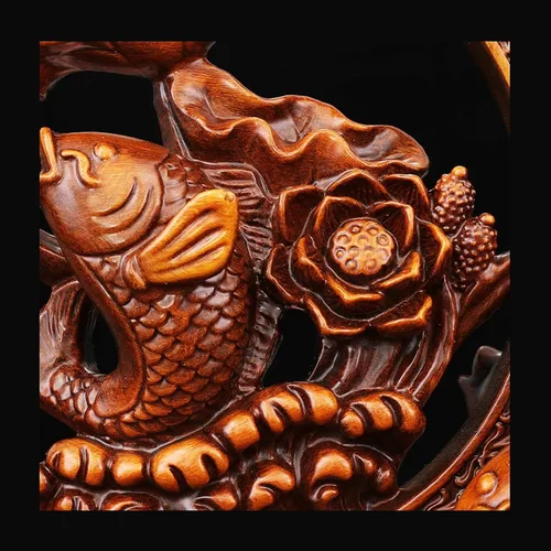 Vista 5 de Estatua china de feng Shui, estatua de Feng Shui, escultura de resina de pescado, riqueza, prosperidad, decoración del hogar, oficina, regalo