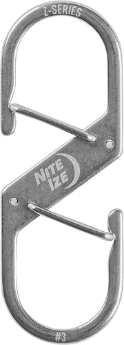 Vista 7 de Nite IZE Mosquetón dual de la serie Z, clip de acero con doble puerta