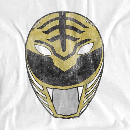 Vista 2 de Popfunk Power Rangers White Ranger Mask T-Shirt