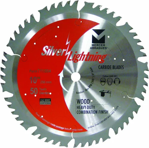 Vista 2 de Mercer Abrasives 715381 Cuchilla de corte de madera de carburo ATB de 16 dientes con diámetro de 5-3/8 pulgadas y eje de 5/8 pulgadas