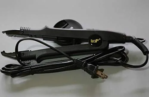Vista 6 de JR611-Black-A Set" - Herramienta de termostato de extensión de cabello de fusión PTC de hierro sin rastro, alicates de calefacción, conector