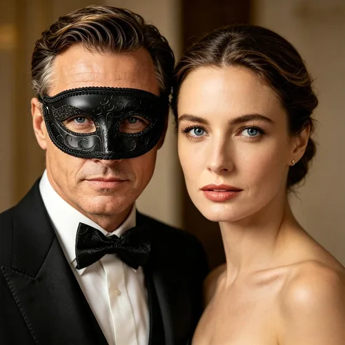 Vista 6 de máscara de mascarada para hombres, máscara de mascarada para hombres