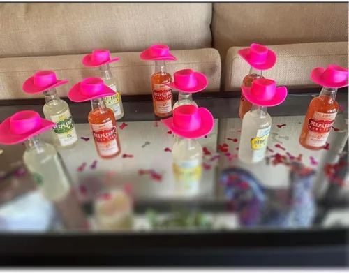 Vista 2 de Decoración de mesa de fiesta con purpurina y confeti, suministros de compromiso para el día de San Valentín