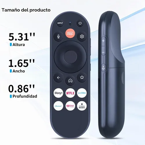 Vista 6 de Control remoto por voz para ONN TV alimentado por Vizio, XRT290/WRT290