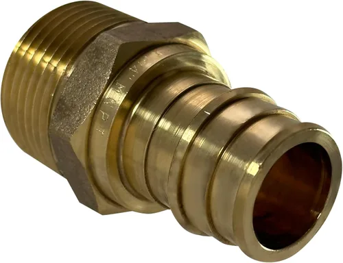 Vista 2 de 2 piezas XFITTING 3/4" Pex A Expansión x 3/4" Macho NPT Adaptador
