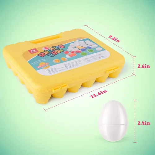 Vista 7 de Coogam Letras a juego Huevos 26PCS ABC Alfabeto Recoginition Clasificador de Color Puzzle Pascua Viajes Bingo Juego Mayúsculas Aprendizaje Educativo