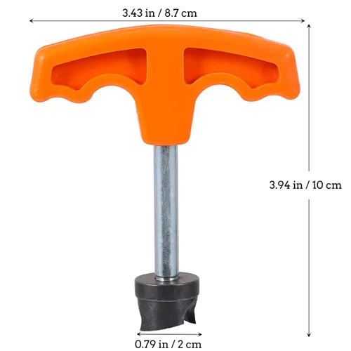 Vista 3 de Yardwe - Herramienta perforadora de orificio de riego por goteo con agarre ergonómico para instalación de tubos de polietileno y rociadores