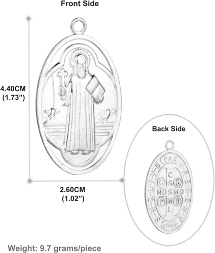 Vista 2 de San CristóbalSan JoséSan Miguel ArcángelSan BenitoNuestra Señora Gracia Medalla Milagrosa Colgante para collar de rosario, suministros