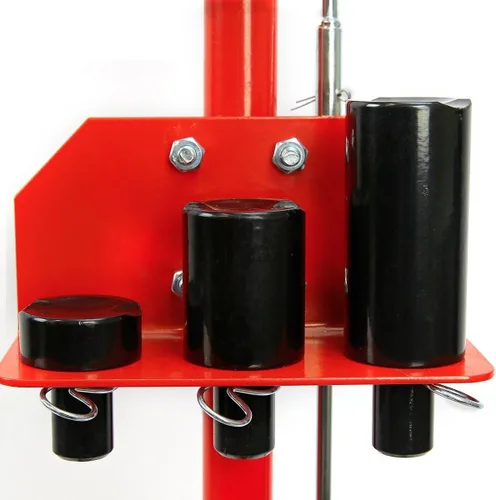 Vista 4 de XtremepowerUS gato hidráulico de servicio de 22 toneladas con eje de aire en forma de botella, con juego de ruedas y silla de extensión