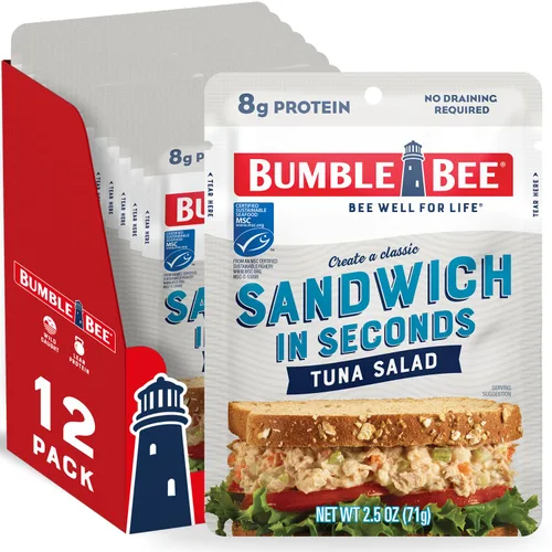Vista 12 de Bumble Bee - Bolsa de atún sazonado con ajo asado y hierbas, 2.5 onzas