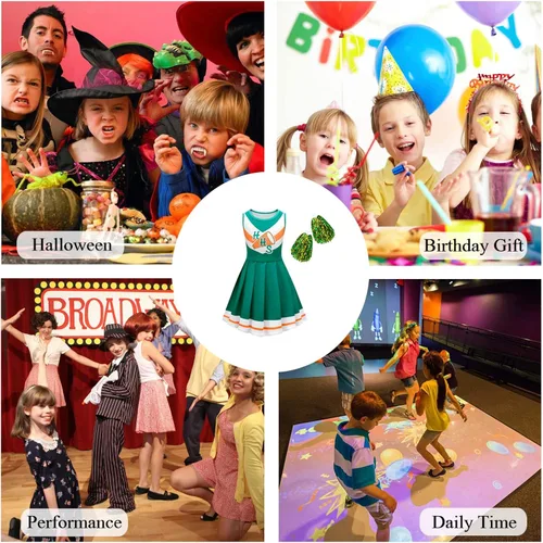 Vista 7 de Vestidos de animadora para niñas lindo disfraz de animadora de Halloween