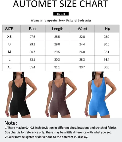 Vista 6 de AUTOMET Enterizo para mujer, overol de una pieza para verano, sin mangas, pantalones cortos