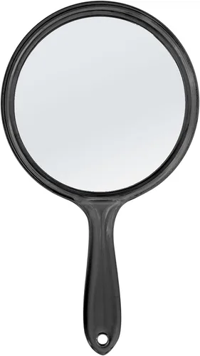 Vista 9 de D Espejo de mano con mango – 5.4 pulgadas de ancho x 10.4 pulgadas de largo, espejo de mano grande con doble cara, espejo de aumento 1X 2X