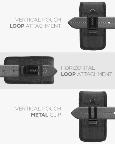 Vista 3 de Encased Funda para teléfono celular compatible con Samsung Galaxy S21 / S22, iPhone 12/13/14 Pro soporte para clip de cinturón (compatible con funda)