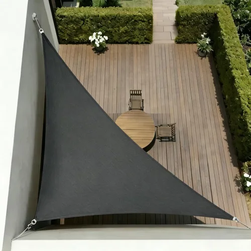 Vista 15 de Toldo rectangular de 10 x 13 pies (gris frío) - Bloqueo UV para patio y exteriores Resists Aging From Sun &Rain，Block UV 90%+ ，Cools 8—15℃，For
