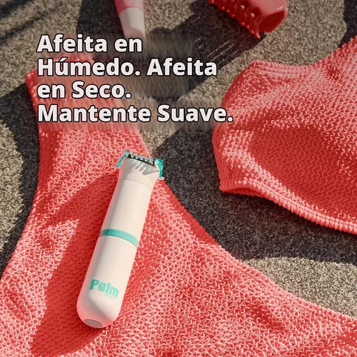 Vista 6 de Clio PALMPERFECT - Recortadora eléctrica de bikini – Afeitadora de pelo fácil de viajar para un afeitado suave, doble hoja para afeitado cercano