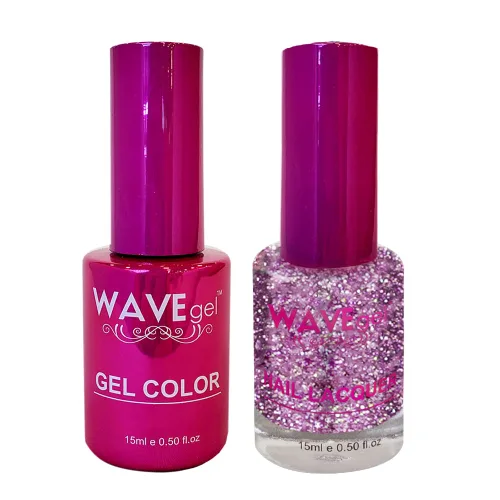 Vista 100 de WAVEGEL - Juego dúo de gel y esmalte de uñas a juego - Colección Princess - #001 Super Black I 0.5 onzas #001 Super Negro
